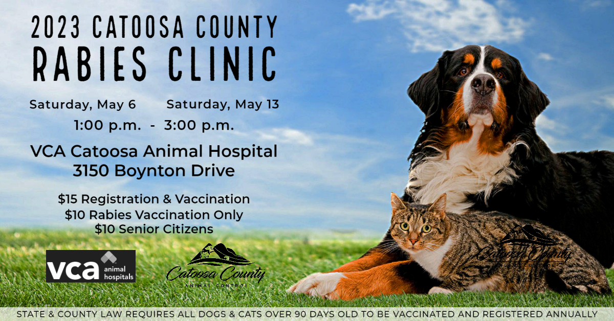 Rabies clinics to be held in Catoosa County in early May